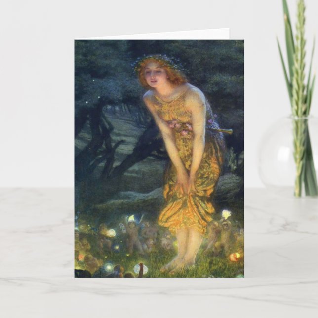 Mittsommerabend Fairy Dance Karte (Vorderseite)