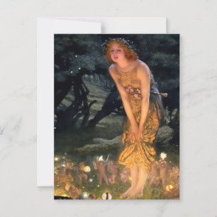 „Mittsommerabend“ von Edward Robert Hughes Postkarte