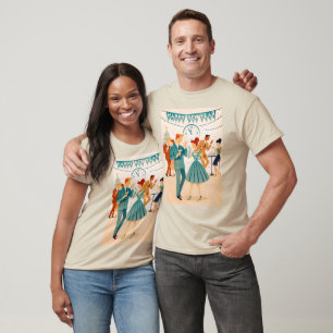 Mittsommernacht Frohes Neues Jahr Der Martini-Tanz T-Shirt