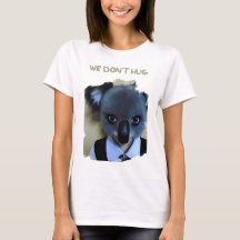 Mittwoch Addams gekleidet als Koala WE DONT HUG
