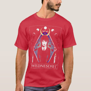 Mittwoch Dark Celestial Nevermorearot Karte Premiu T-Shirt