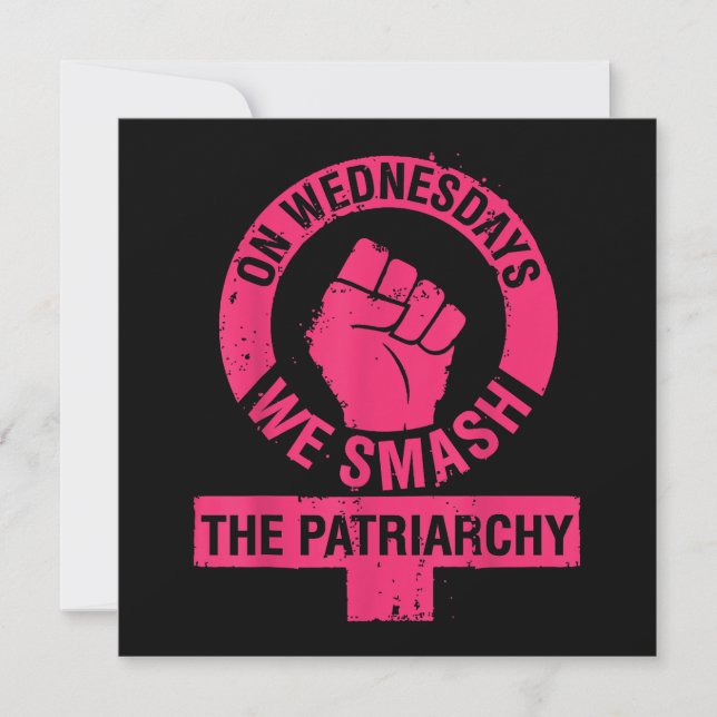 Mittwoch erschlagen wir die Rechte der Patriarchin (Vorderseite)