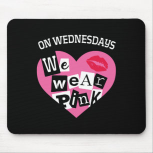 Mittwochs tragen wir lustiges rosa Valentins Mousepad