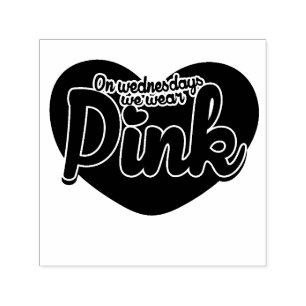 Mittwochs tragen wir rosa permastempel