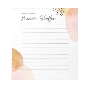 Mitzva Note Notizblock