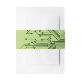 Mitzvah Einladung der Green Computer Circuit Board Einladungsbanderole