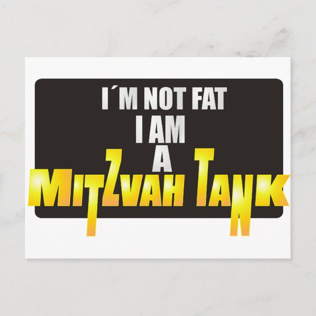 Mitzvah Tank Postkarte (Vorderseite)