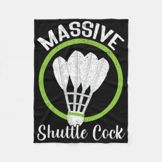 Mive Shuttle Funny Dminton Fleecedecke