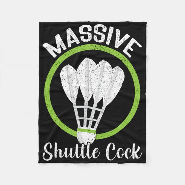 Mive Shuttle Funny Dminton Fleecedecke (Vorderseite)