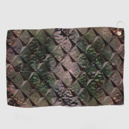 Mix 3D Quadrate mit Hammerglas mit Hintergrund T Golfhandtuch