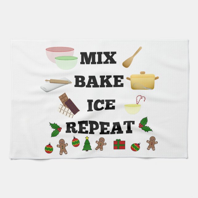 Mix Bake Ice Wiederholung! Geschirrtuch (Horizontal)