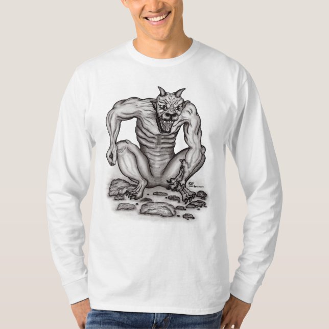 Mix-Kreatur - Troll, Golem und Teufel T-Shirt (Vorderseite)
