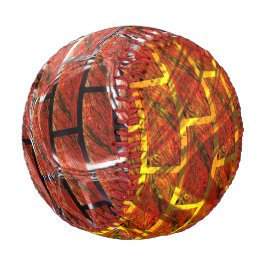 Mix roter Farbeffekt, goldenes Graten oder Backste Baseball