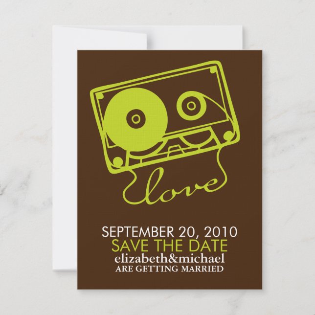 Mix tape d'annonces Love Save the Date (Devant)