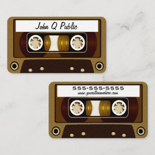 Mix Tape Gold Visitenkarte