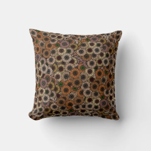 Mix und Match Earth Tone Blume Kissen