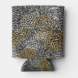 Mixed Animal Print Zebra Leopard Tiger Mixed Print Dosenkühler