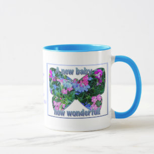 Mixed Blume Neue Baby Glückwünsche Tasse