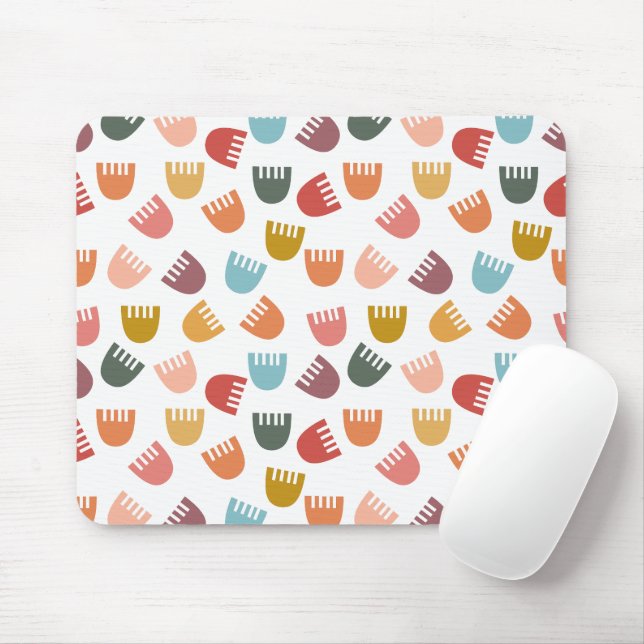 Mixed Boho Blume Mousepad (Mit Mouse)