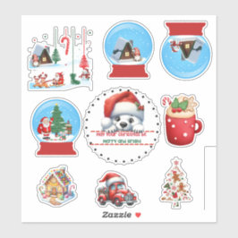 Mixed Christmas Stickers Aufkleber