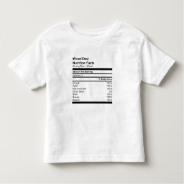 Mixed Desi Nutrition Facts Kleinkind T - Shirt