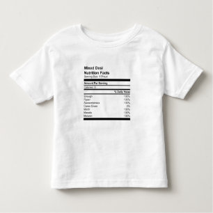 Mixed Desi Nutrition Facts Kleinkind T - Shirt