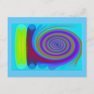 "Mixed Emotions" Semi-Glanz-Postkarte Postkarte