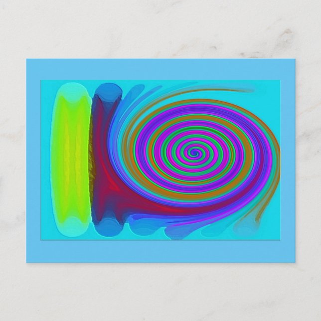 "Mixed Emotions" Semi-Glanz-Postkarte Postkarte (Vorderseite)