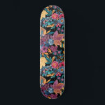 Mixed Fall Floral Blätter Berry Watercolor Muster Skateboard<br><div class="desc">Dieses künstlerische und moderne Herbstmuster eignet sich perfekt für die Wintermonate. Es ist mit handgemalten bordeauxroten, bordeauxroten lila, Senfgelb, Kastanienbraun, aquamarinem Grün des grünen Waldes, marineblauen Blumen und Blätter mit einem Bouquet-Muster auf einem schwarzen Hintergrund versehen. Es ist künstlerisch, trendig, ländlich und warm; das perfekte Design für die heimelige saisonale...</div>