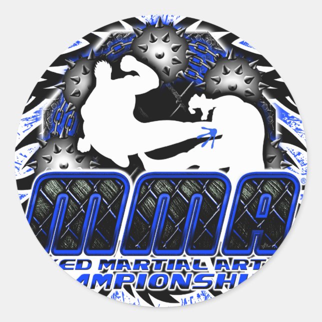 MIXED MARTIAL ARTS 22 RUNDER AUFKLEBER (Vorderseite)