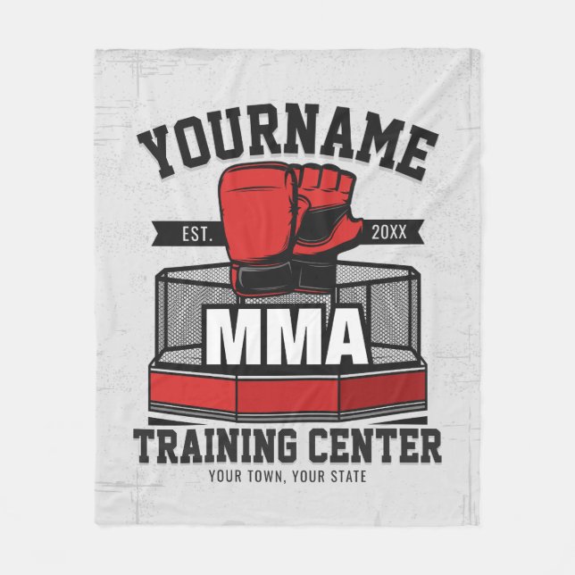 Mixed Martial Arts ADD NAME MIXED MARTIAL ARTS Fig Fleecedecke (Vorderseite)