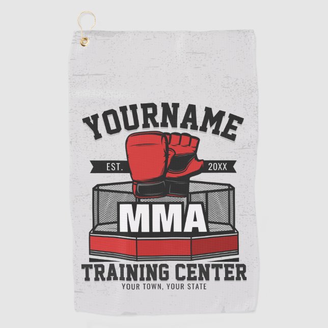 Mixed Martial Arts ADD NAME MIXED MARTIAL ARTS Fig Golfhandtuch (Vorderseite)