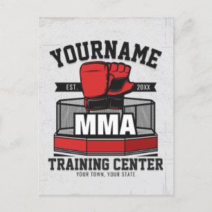 Mixed Martial Arts ADD NAME MIXED MARTIAL ARTS Fig Postkarte