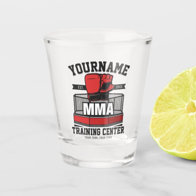 Mixed Martial Arts ADD NAME MIXED MARTIAL ARTS Fig Schnapsglas (Vorderseite)