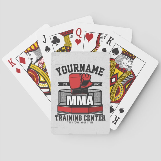 Mixed Martial Arts ADD NAME MIXED MARTIAL ARTS Fig Spielkarten (Rückseite)