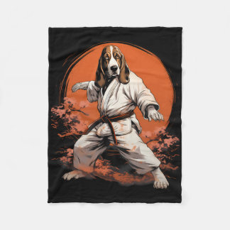 Mixed Martial Arts Bet Hound Dog Karate Fleecedecke