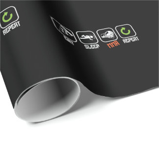 Mixed Martial Arts "Eat, Sleep, MMA, Repeat" Geschenkpapier