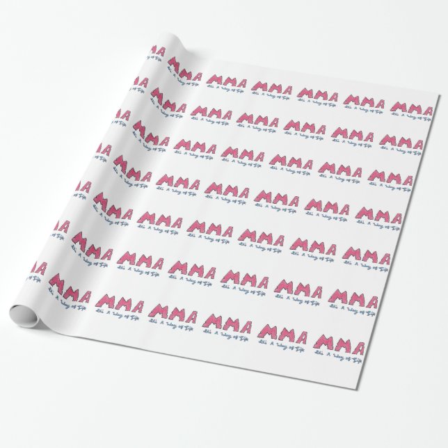MIXED MARTIAL ARTS Es ist eine Lebensweise Geschenkpapier (Ungerollt)
