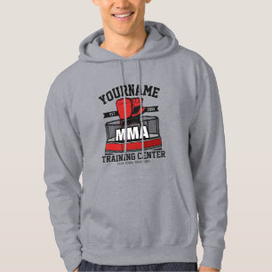 Mixed Martial Arts FÜGE NAMEN HINZU MMA Kampftrain Hoodie