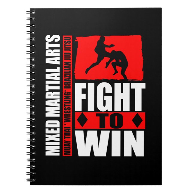 Mixed Martial Arts - Kämpfe um das Notebook zu gew Notizblock (Vorderseite)
