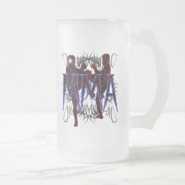 MIXED MARTIAL ARTS Kämpfer-mattiertes Bier-Glas Mattglas Bierglas