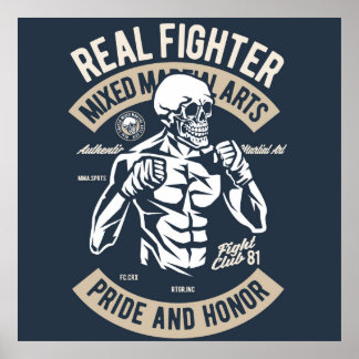 MIXED MARTIAL ARTS Kämpfer-Plakat Poster