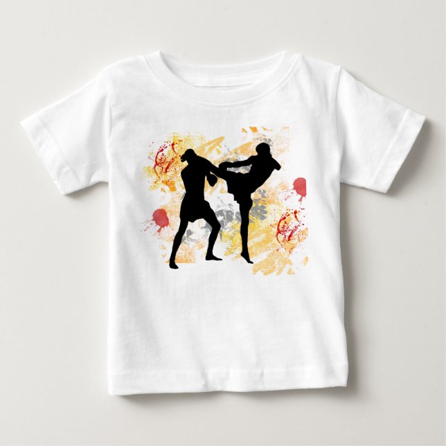 MIXED MARTIAL ARTS Kopf-Tritt Baby T-shirt (Vorderseite)