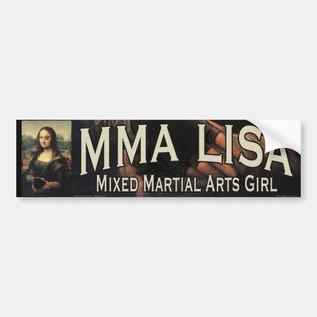 MIXED MARTIAL ARTS Lisa Autoaufkleber (Vorne)