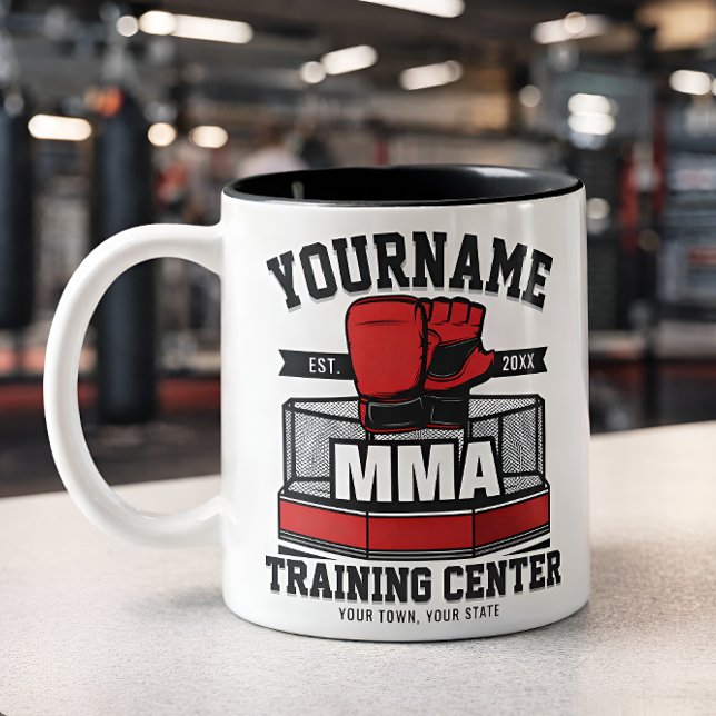 Mixed Martial Arts MMA Fight Training - Custom Zweifarbige Tasse (Von Creator hochgeladen)