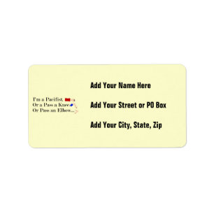 MIXED MARTIAL ARTS Pacifist Spaß Design Adressaufkleber