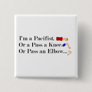 MIXED MARTIAL ARTS Pacifist Spaß Design Button