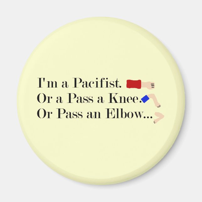 MIXED MARTIAL ARTS Pacifist Spaß Design Magnet (Vorne)