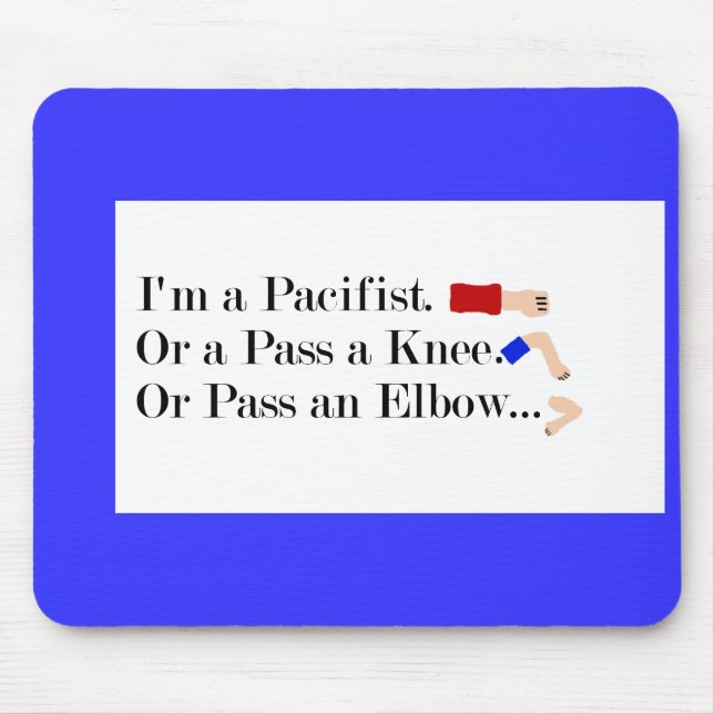 MIXED MARTIAL ARTS Pacifist Spaß Design Mousepad (Vorne)