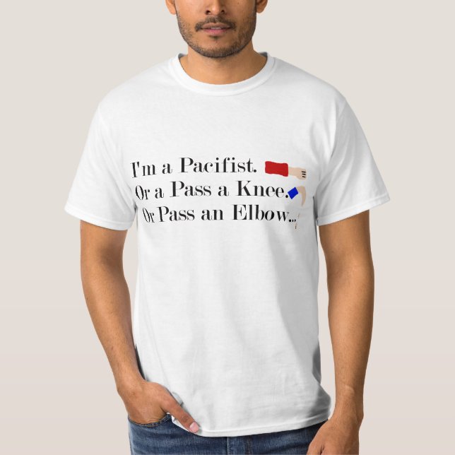 MIXED MARTIAL ARTS pazifistischer Spaß-Entwurf T-Shirt (Vorderseite)